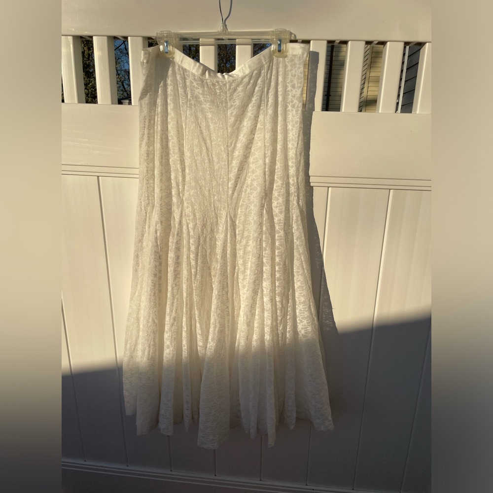 NWT Free People Intimately|KISS KISS HALF SLIP Maxi skirt Shear lace XL Festival - Picture 6 of 8